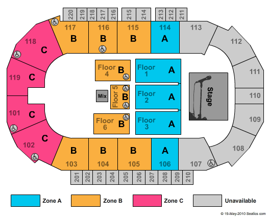 Showare Center Seating Chart